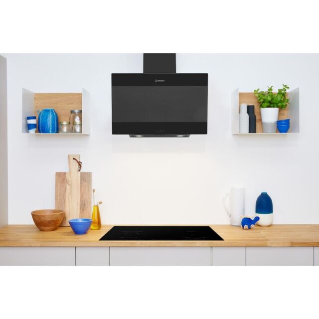 Indesit IHVP 6.6 LM K Cooker Hood in Black