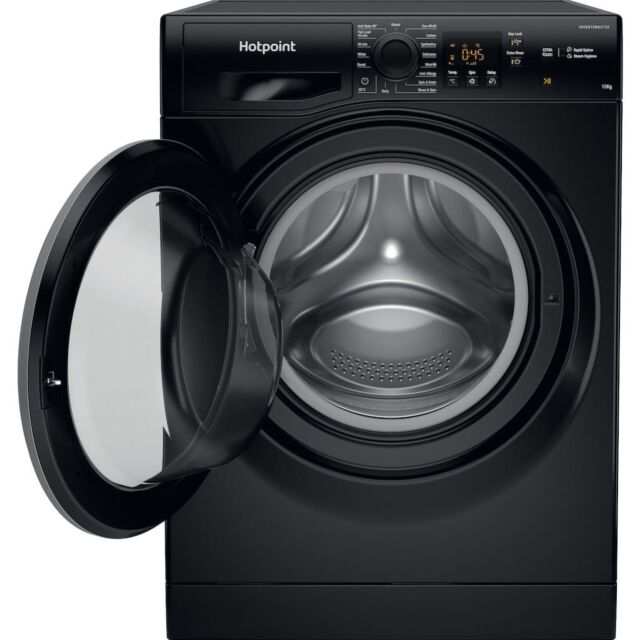 Hotpoint NSWM 1046 BS UK Anti-Stain 10kg 1400rpm Washing Machine - Black