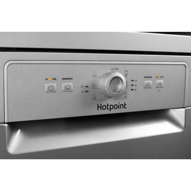 Hotpoint dishwasher: slim, silver