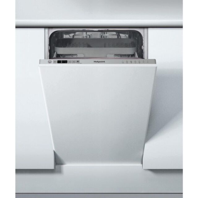 Hotpoint integrated dishwasher: slim, silver
