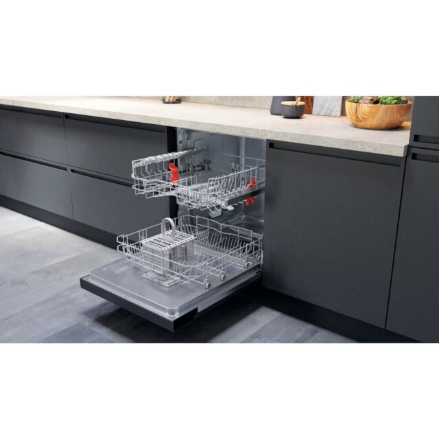Hotpoint H3B L626 X UK Semi-Integrated Dishwasher - Inox