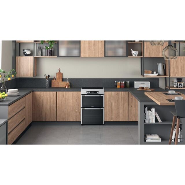 Hotpoint HDM67I9H2CX/UK Double Cooker - Inox