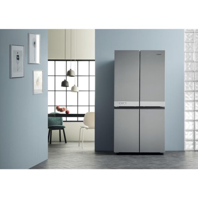 Hotpoint HQ9 B1L 1 Four Door Fridge Freezer - Stainless Steel