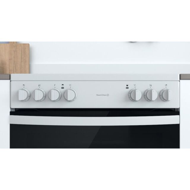 Indesit ID67V9KMW/UK Double Cooker - White