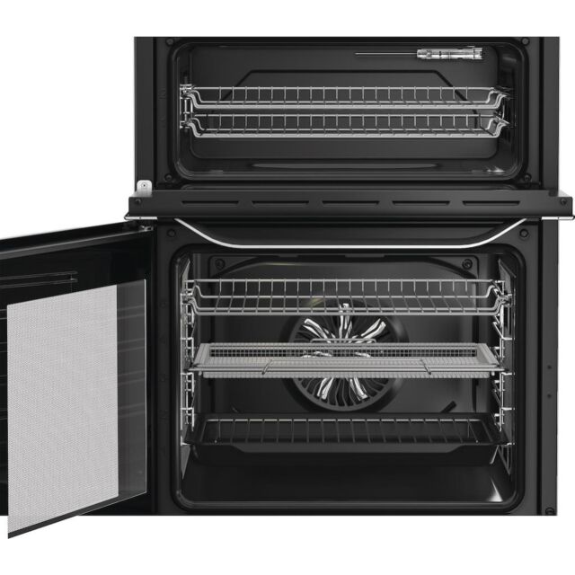 Hotpoint HDE6VDCASX Freestanding 50cm Electric Double Cooker - Inox