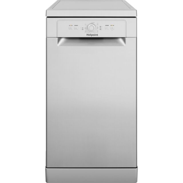 Hotpoint dishwasher: slim, silver
