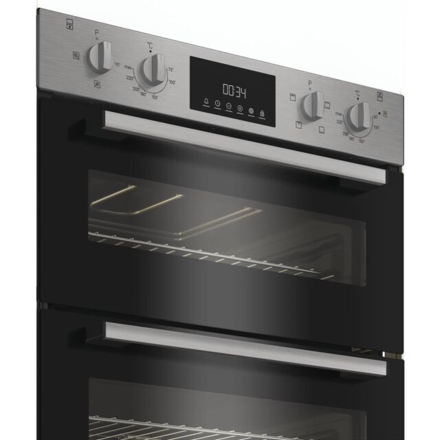 Indesit DUI10DIX Built-In Double Oven - Inox
