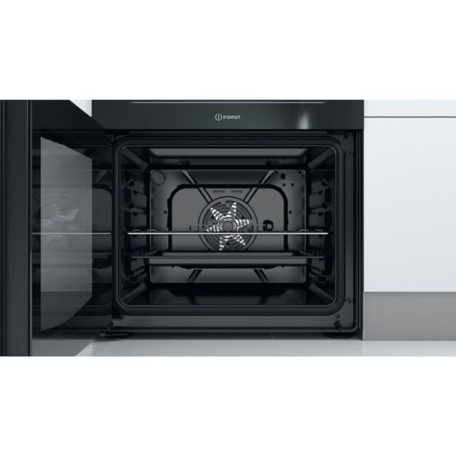 Indesit ID67V9KMB/UK Double Cooker - Black