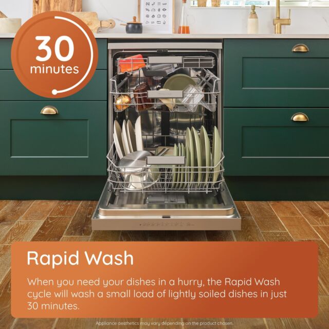 Hotpoint HP2FE10CS90WUK Freestanding 45cm Slimline Dishwasher with 10 Place Settings - White