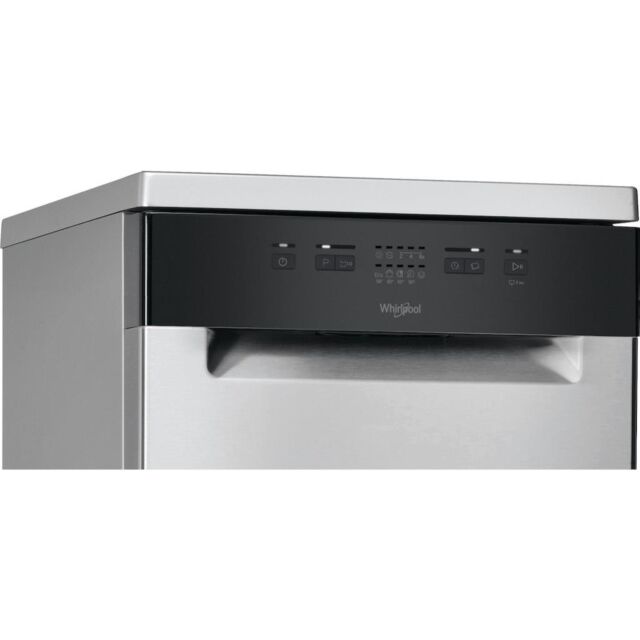 Whirlpool Dishwasher: in Stainless Steel, Slimline - WSFE 2B19 X UK
