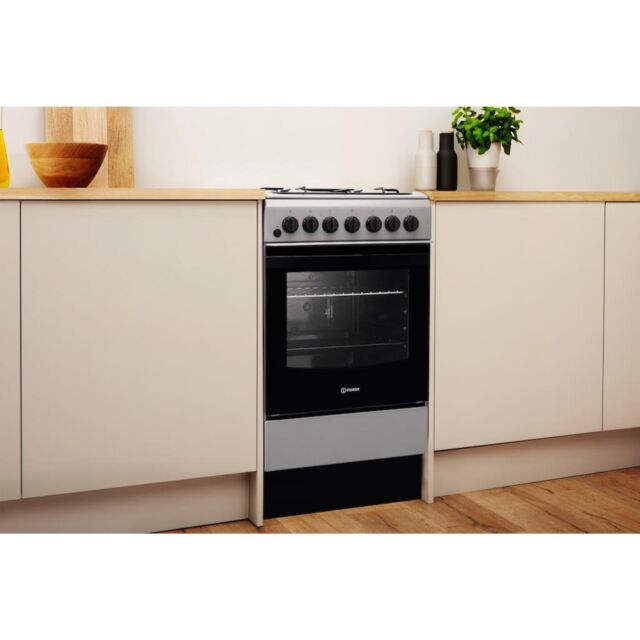 Indesit IS5G4PHSS/UK Dual Fuel Cooker - Stainless Steel