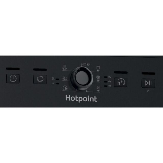 Hotpoint dishwasher: slim, black