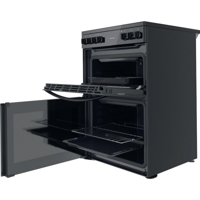 Indesit ID67V9KMB/UK Double Cooker - Black