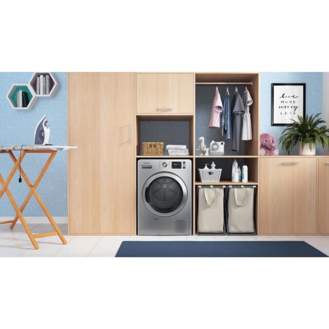 Indesit Heat Pump Tumble Dryer: Freestanding, 9,0kg - YT M11 92SS X UK - Silver