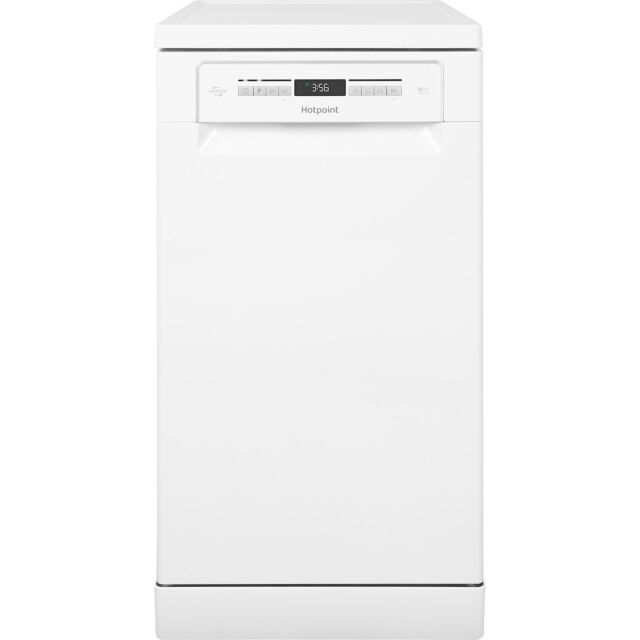 Hotpoint dishwasher: slim, white