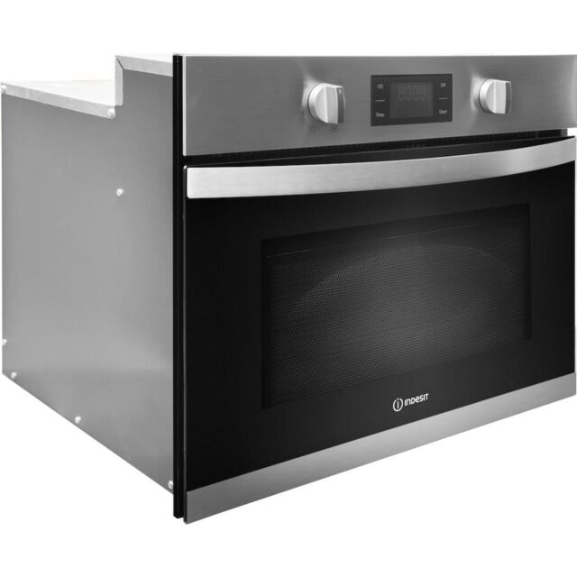 Indesit MWI 3443 IX Built-In Microwave in Stainless Steel