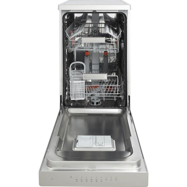 Hotpoint dishwasher: slim, inox