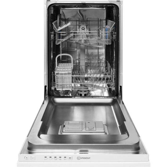 Indesit Integrated dishwasher: slim, white colour