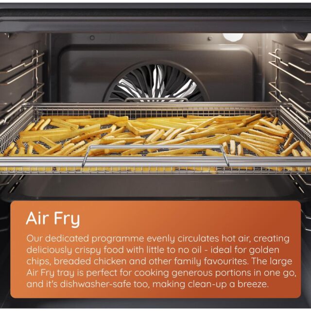 Hotpoint HDE6VDCASX Freestanding 50cm Electric Double Cooker - Inox