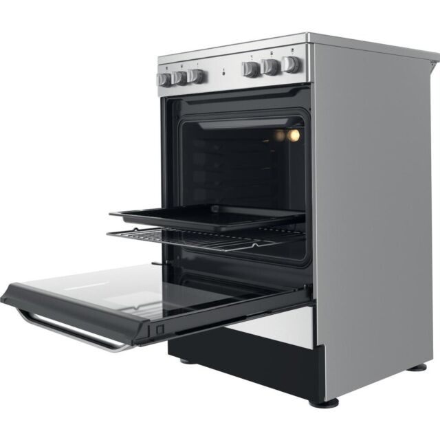 Hotpoint HS67V5KHX Freestanding Electric Cooker - Inox