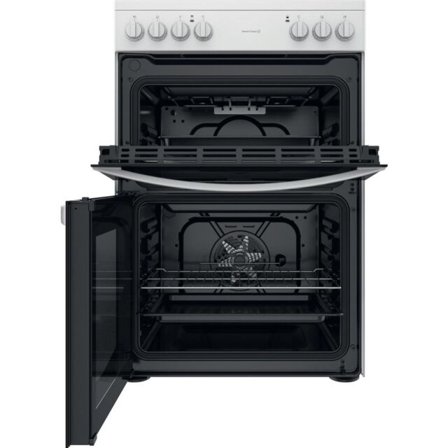 Indesit ID67V9KMW/UK Double Cooker - White