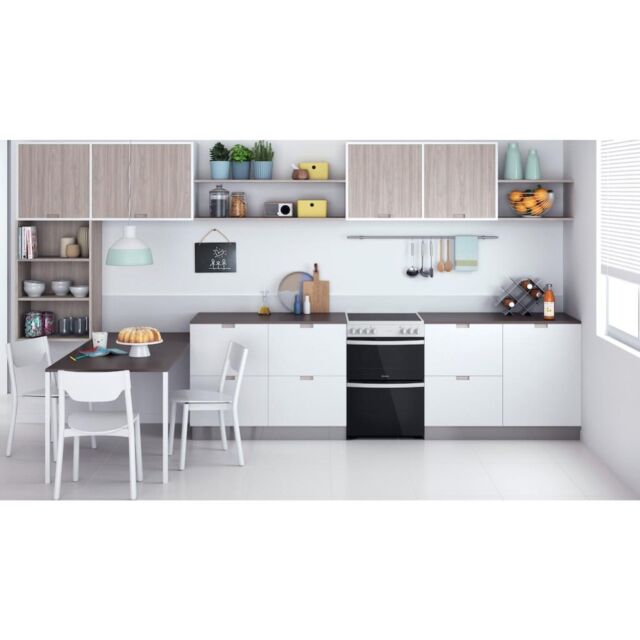 Indesit ID67V9KMW/UK Double Cooker - White