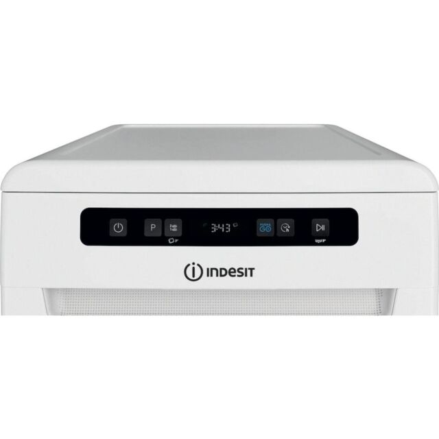 Indesit IN2FD10CS70WUK Freestanding 45cm Slimline Dishwasher with 10 Place Settings - White