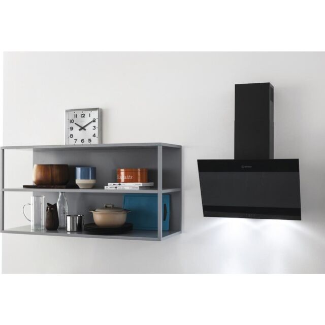 Indesit IHVP 6.6 LM K Cooker Hood in Black
