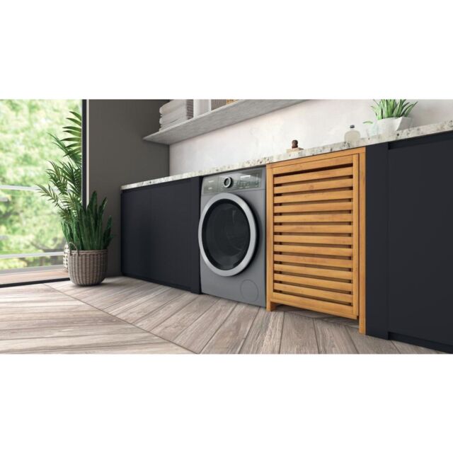 Hotpoint H8 W046SB UK Washing Machine - Silver