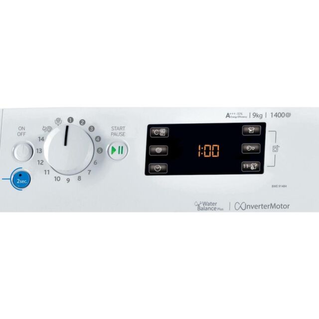 Indesit Freestanding front loading washing machine: 9kg