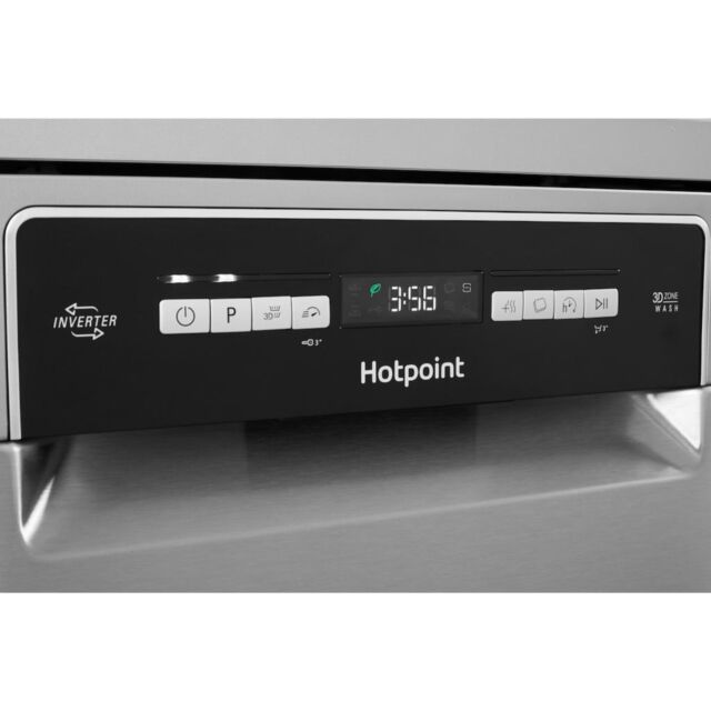 Hotpoint dishwasher: slim, inox