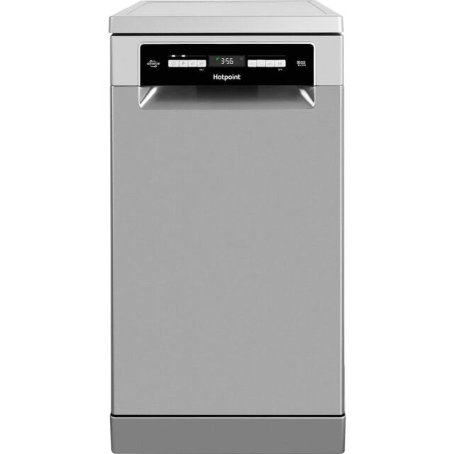 Hotpoint dishwasher: slim, inox
