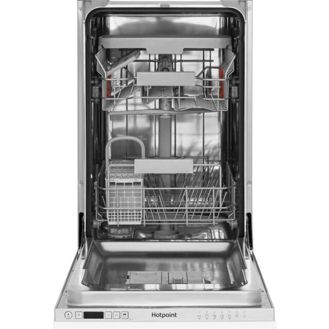 Hotpoint integrated dishwasher: slim, silver