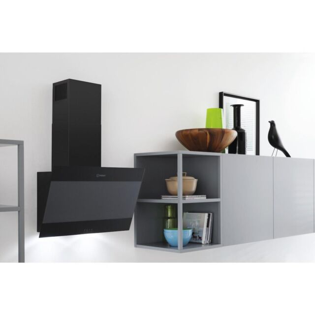 Indesit IHVP 6.6 LM K Cooker Hood in Black