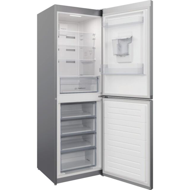 Indesit INFC850TI1SAQUA1 Freestanding Fridge Freezer - Silver