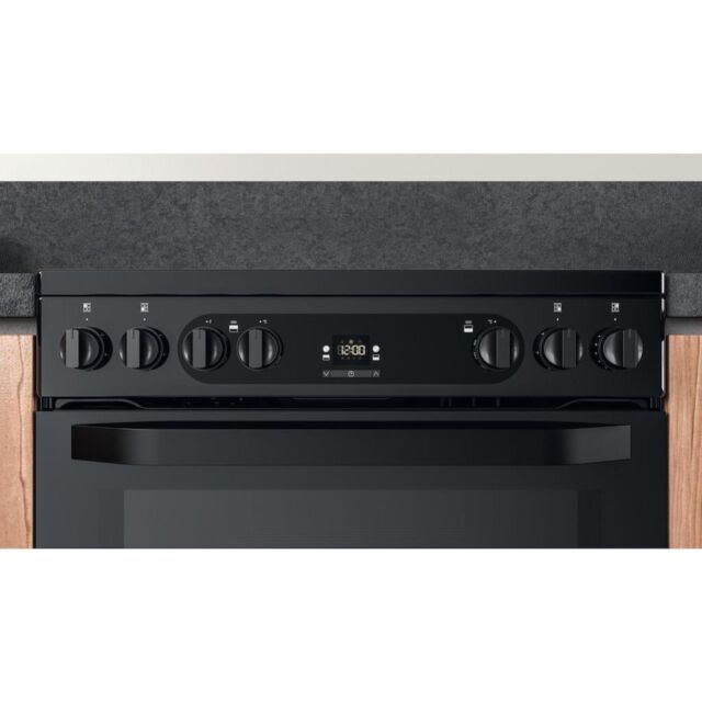 Hotpoint HDM67V92HCB/UK Double Cooker - Black