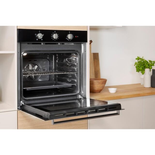Indesit IFW 6330 BL UK Electric Single Built-In Oven - Black