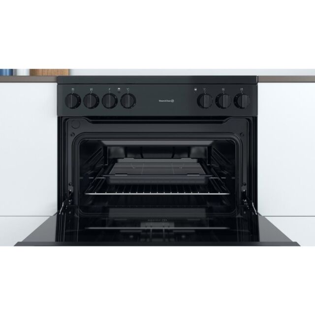 Indesit ID67V9KMB/UK Double Cooker - Black