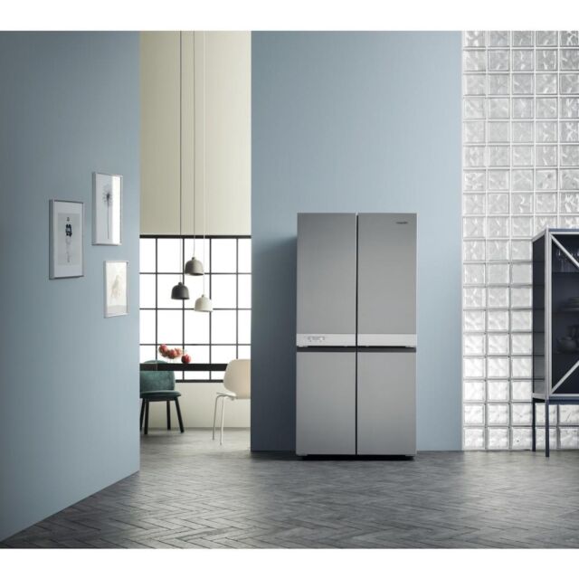 Hotpoint HQ9 B1L 1 Four Door Fridge Freezer - Stainless Steel