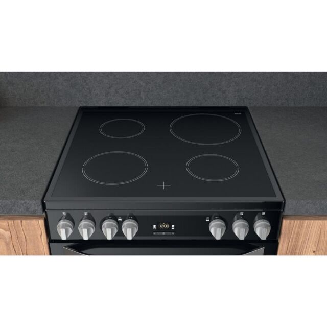 Hotpoint HDM67V9HCB/U Electric Double Cooker - Black