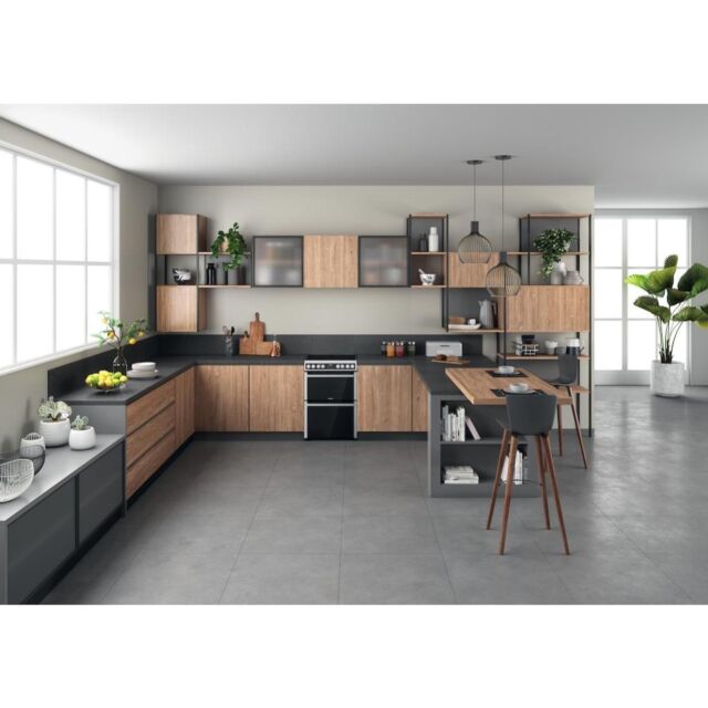 Hotpoint HDM67V8D2CX/UK Electric Double Cooker - Inox