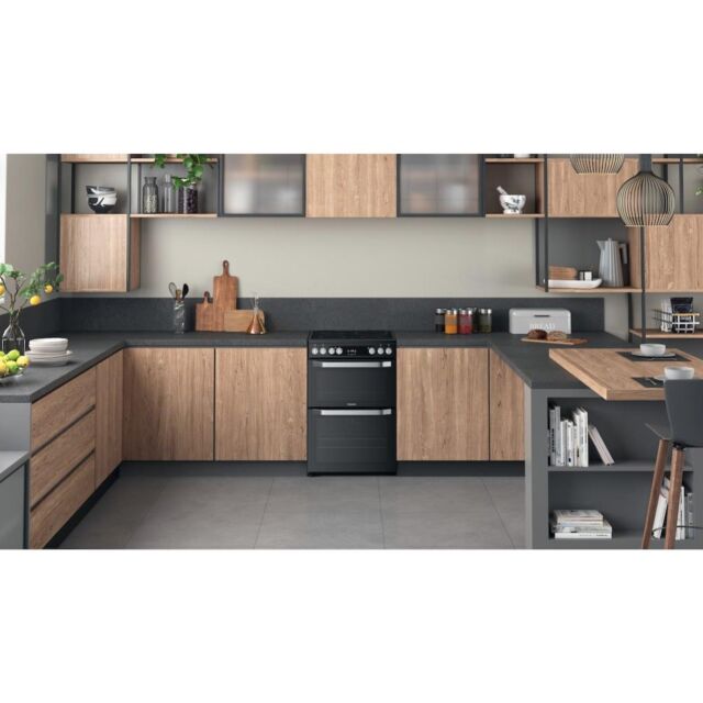Hotpoint HDM67V9HCB/U Electric Double Cooker - Black