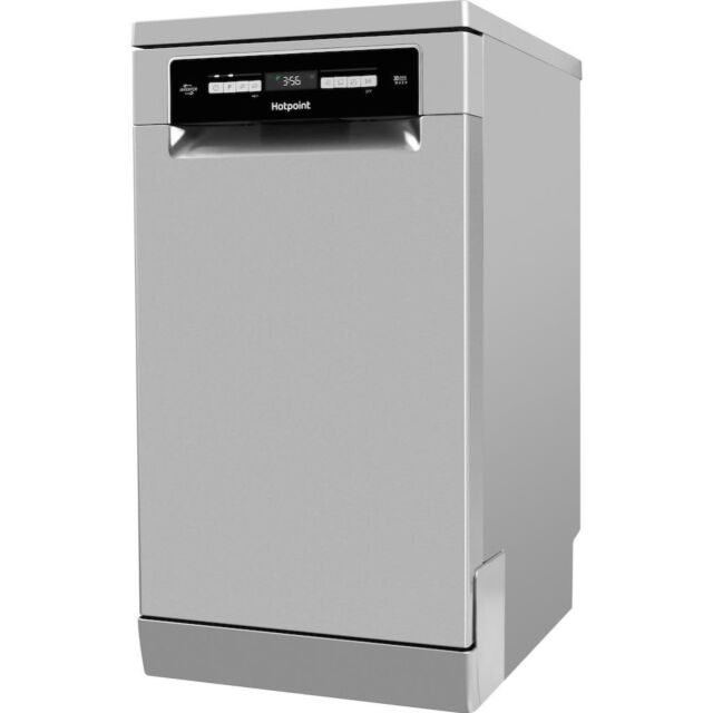 Hotpoint dishwasher: slim, inox