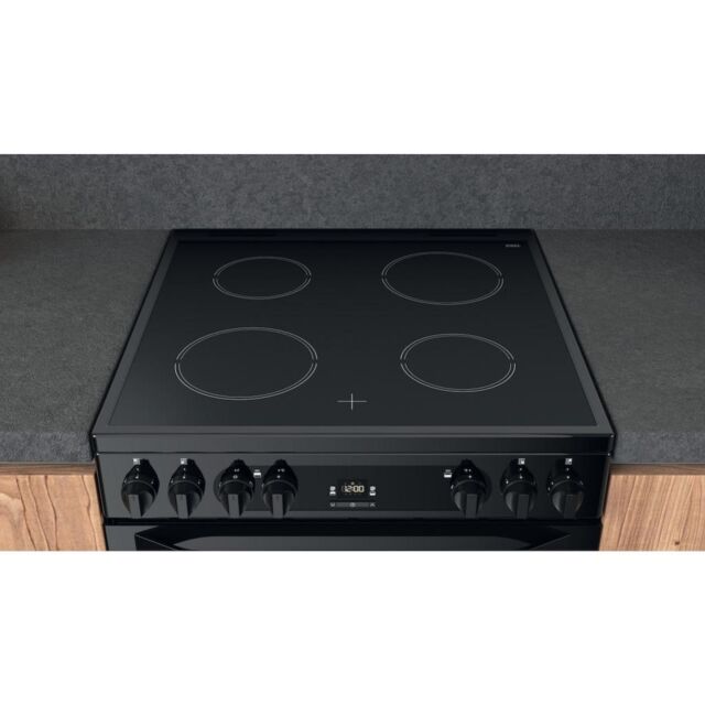 Hotpoint HDM67V92HCB/UK Double Cooker - Black