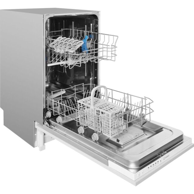 Indesit Integrated dishwasher: slim, white colour