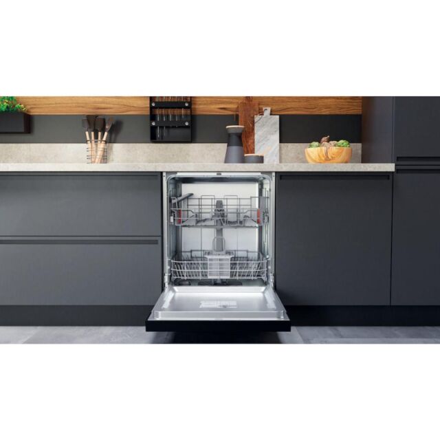 Hotpoint H3B L626 B UK Semi-Integrated 14 Place Settings Dishwasher - Black