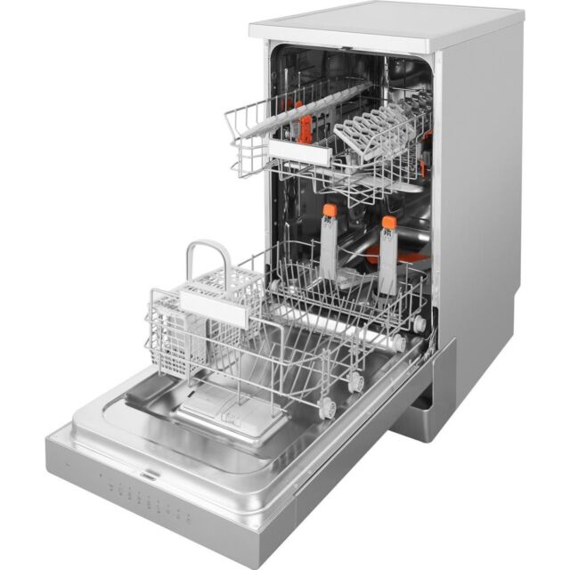 Hotpoint dishwasher: slim, inox