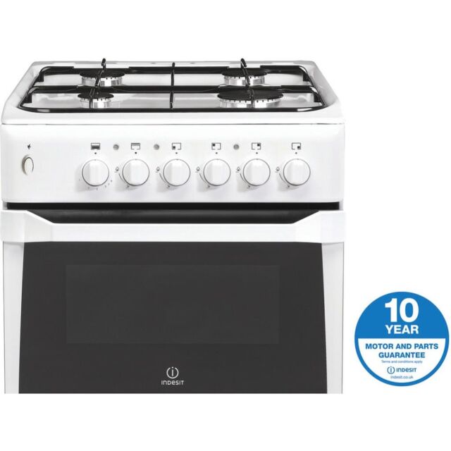 Indesit Gas freestanding double cooker: 50cm