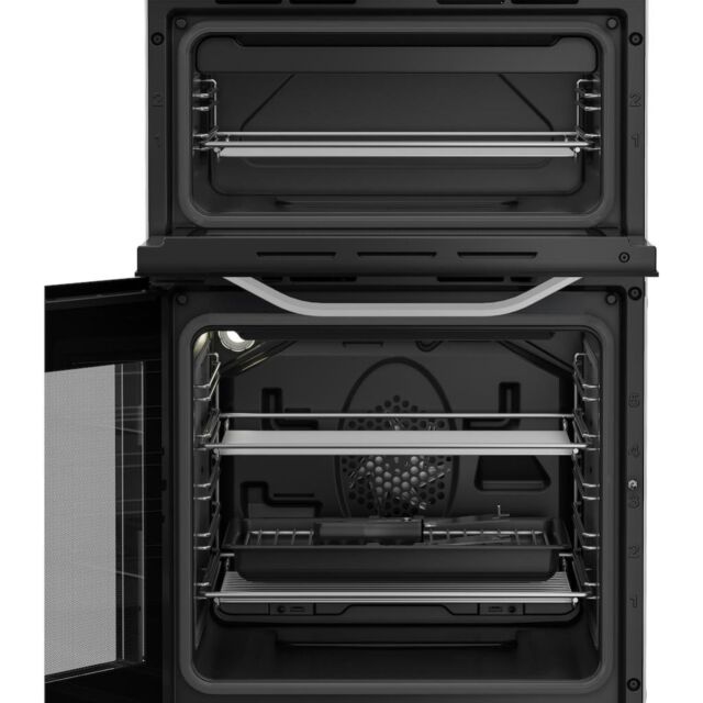 Hotpoint HTE5VCW 50cm Electric Cooker with Ceramic Hob - White