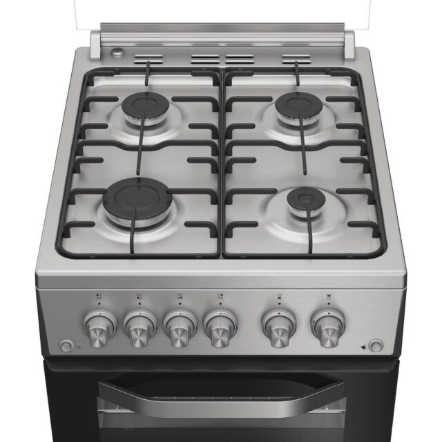 Hotpoint HDG5GCX Freestanding 50cm Gas Double Cooker - Inox